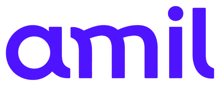 Logotipo da operadora Amil, responsável pelos produtos comercializados